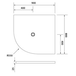 Polysan Flexia Vaňa z liateho mramoru 90x80x3 cm, R550, pravá 91231 - galéria #1