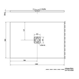 Polysan Flexia Vaňa z liateho mramoru 140x90x3 cm 72897 - galéria #4
