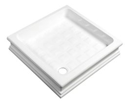 Kerasan Retro Keramická sprchová vanička štvorcová 90x90x20 cm, biela 133801 - galéria #1