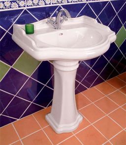 Kerasan Retro Keramické umývadlo s tromi otvormi 69x52 cm, biele 104601-3 - galéria #1
