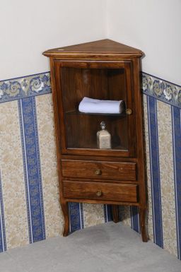 Sapho Retro Rohová skriňa 60x120x47 cm, buk-ľavá 1701 - galéria #1