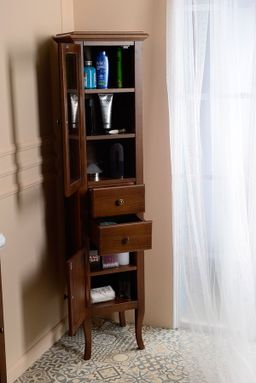 Sapho Retro Vysoká skrinka 40x170x36 cm, buk-ľavá 1663 - galéria #2