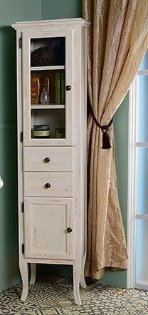 Sapho Retro Vysoká skrinka 40x170x36 cm, stará biela-ľavá 1666 - galéria #1
