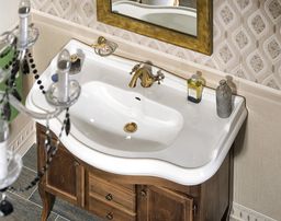 Sapho Retro Umývadlová skrinka 89x80x48 cm, buk 1620 - galéria #8