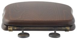 Kerasan Retro Záchodová doska, drevo orech/bronz 109340 - galéria #2