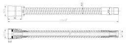 Sapho Sprchová hadica pre výsuvné sprchy z vane 175 cm, chróm FLE16 - galéria #3