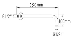 Sapho Sprchové rameno 35 cm, zlaté BR355 - galéria #1