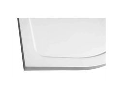 Aqualine Tecmi Sprchová vanička, štvrťkruhová 80x80x3 cm, biela PQ558 - galéria #4