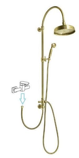 Reitano Vanity Sprchová súprava na pripojenie k batérii, bronz SET066 - galéria #1
