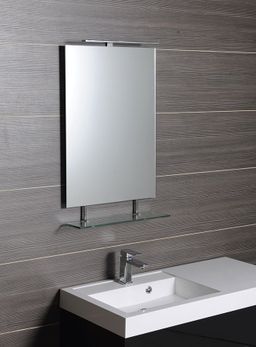 Sapho Wega Zrkadlo 70x80 cm s policou 60092-7 - galéria #1
