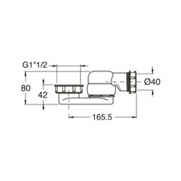 Polysan Vaňový sifón s prelisovanou maticou 1 1/2", biely 71712 - galéria #2