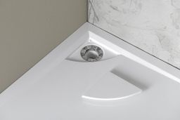 Polysan Cover Lussa Sprchová vanička s krytom, 900x900 mm, R550, biela 71602 - galéria #1