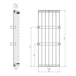 Sapho Magnifica IR135 Radiátor pre vykurovací systém, 45,6x120,6cm, biely - galéria #3