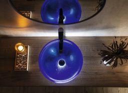 Sapho Murano Blu Sklenené umývadlo 40x14 cm, modré AL5318-65 - galéria #2