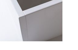 Polysan Plain Panel predný 160, ľavý, 1600x590 mm, biely 72606 - galéria #2