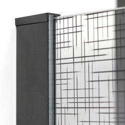 Roth Calida Walk-In Screen 90 cm, čierny elox s CI TWF 09020 NIF - galéria #1