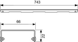 Tece Drainline mriežka 80 cm kartáčovaná 600811 - galéria #2