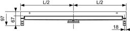 Tece Drainline žľab 90 cm s prírubou na stenu 600901 - galéria #2