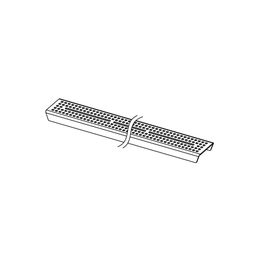 Mriežka Tece Drainline 100 cm, brúsená nerezová oceľ, štvorcová 601051 - galéria #1