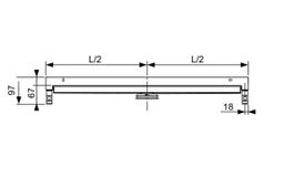 Odtokový žľab Tece Drainline 120 cm, leštený 601201 - galéria #2