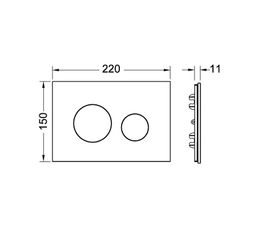 Kryt tlačidla Tece Loop Control, rubínovo červený 9240679 - galéria #1