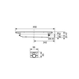 Tece Drainprofile Odtok, bočný odpad 673001 - galéria #2