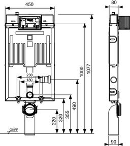 Tece Modul pro WC s nádržkou Octa II 9370502 - galéria #1