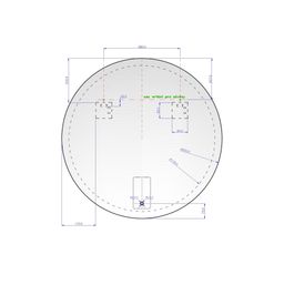 Amirro Ambiente Ronde Okrúhle zrkadlo 100 cm s LED podsvietením so senzorom, 411-347 - galéria #2