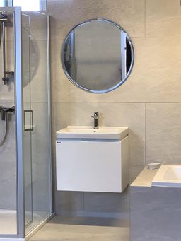 Amirro Aquamarin Kruhové zrkadlo s priemerom 60 cm a fazetou 2,5 cm SP60F - galéria #1