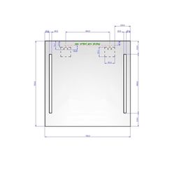 Zrkadlo Amirro Lumina White 70 x 70 cm s osvetlením LED, 901-312 - galéria #4