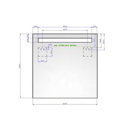 Amirro Luna Zrkadlo 60 x 60 cm s LED svetlom s vypínačom, 902-050 - galéria #3