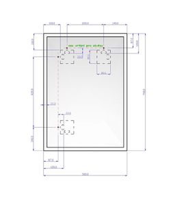 Amirro Moonlight zrkadlo 50 x 70 cm s LED osvetlením okraja 2 cm, 410-982 - galéria #1