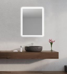 EBS Venia Zrkadlo 60 x 80 cm s pieskovaným okrajom osvetleným LED - galéria #1