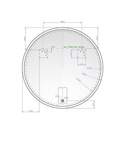 Amirro Moonlight Ronde Zrkadlo 80 cm s osvetleným okrajom LED so senzorom, 411-330 - galéria #2