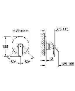 Grohe Eurosmart Cosmopolitan Jednopáková umývadlová batéria, 1 výtok, chróm 19383000 - galéria #1