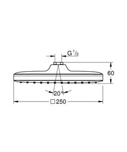 Sprchová hlavica Grohe Profi Tempesta Cube, chróm 26681000 - galéria #3