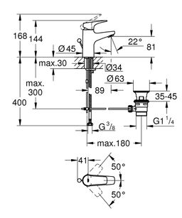 Grohe Start Flow Jednopáková umývadlová batéria s výtokom chróm 23809000 - galéria #1