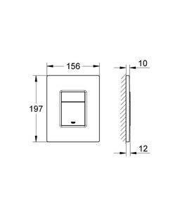 Grohe Even Control tlačidlo plastové, alpská biela 38966SH0 - galéria #4