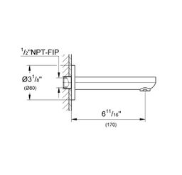 Grohe Vaňová výpusť 17 cm s prepínačom, chróm 13273000 - galéria #1