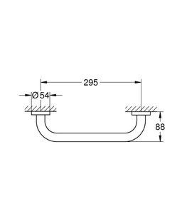 Rukoväť na vaňu Grohe Start 295 mm, chróm 41189000 - galéria #1