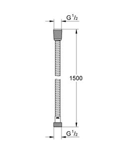 Grohe Vitalioflex Metal Sprchová hadica 150 cm, chróm 22108000 - galéria #1