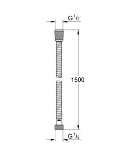 Grohe Vitalioflex Metal Long-Life Sprchová hadica 150 cm, chróm 27502001 - galéria #1