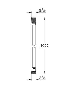 Grohe Vitalioflex Silver Long-Life Sprchová hadica 100 cm, chróm 22111000 - galéria #1