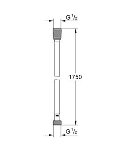 Grohe Vitalioflex Silver Sprchová hadica 175 cm, chróm 27506001 - galéria #1