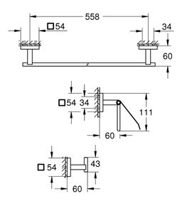 Systém sprchových zásuviek Grohe Start Edge, chróm 25293000 - galéria #1