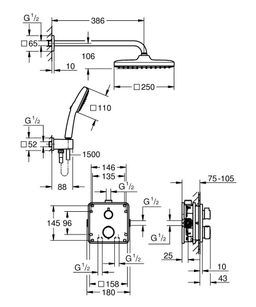 Grohe Precision Thermostat Termostatická batéria, čierna matná 348822430 - galéria #7