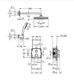 Sprchový systém Grohe Profi Grohtherm Soaker, chróm 34871000 - galéria #1