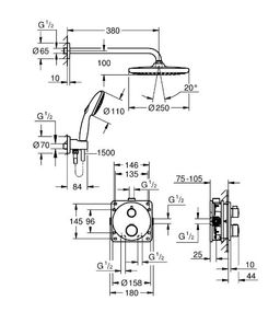 Sprchový systém Grohe Profi Grohtherm Soaker, chróm 34872000 - galéria #1