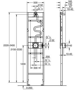 Grohe Profi Rapido Rám na inštaláciu skrytého sprchového systému, 1 prúd, 1039939990 - galéria #7