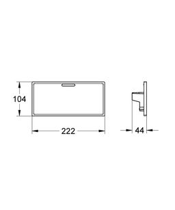 Grohe Grohtherm Cube Easyreach Shelf, chróm 18700000 - galéria #1